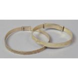 Two Small Vintage Children's Adjustable Bangles, 13.4g