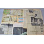A Collection of Various Printed Ephemera to comprise Various Newspapers to include the Moon Landing,