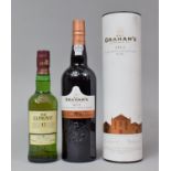 A Single Bottle of Graham's 2012 Late Bottle Vintage Port in Tube Together with a 35cl Bottle of