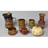 A Collection of Sylvac Pottery to Include Onion Pot, Cream Jug, Coffee Pot, Vase (AF) etc