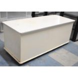 A White Painted Lift Top Storage Box, 90cm wide