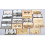 A Collection of Stereoscopic Slides to Include Coronation, Military etc