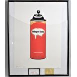 A Framed Pop Art Print, Haagen-Daz Vanilla Ice Cream Spray with Certificate of Authenticity and