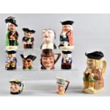 A Collection of Eleven Charter And Toby Jugs, Various Sizes and Makes