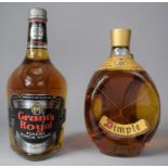 A Bottle of Haig Dimple Blended Scotch Whisky Together with a Bottle of Grants Royal Scotch Whisky