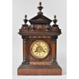 A Late 19/Early 20th Century "Bugler" Mantel Alarm Clock By Thomas Fattorini, with Inner Paper