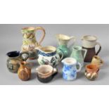 A Collection of Various Glazed Jugs to include Continental, Studio, Scottish and English