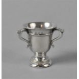 A Miniature Silver Tyg, Hallmarked for B'ham 1908, 3.5cms high