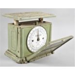 A Vintage Set of Belmont Scales with Hinged Mirrored Front Door, 23.5cms Wide