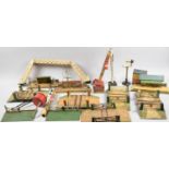 A Collection of O Gauge Tinplate Level Crossings, Signals, Stations, Platforms Etc