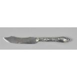 A Small Silver Handled and Serrated Bread Roll Knife by J B Sheffield 1903