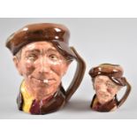 One Large and One Small Royal Doulton Character Jug, 'Arry