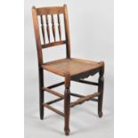 A 19th Century Spindle Back Clun Type Side Chair