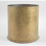 A Large WWI Brass Howitzer Shell Case, Polte Magdeburg 1917, 22cms Diameter and 23cms High