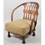 An Edwardian Bentwood Hoop Back Chair with Pierced Splat