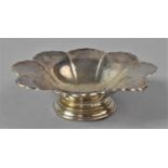 A Silver Octagonal Bowl of Flower Petal Form, B'ham Hallmark, 14cms Diameter