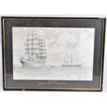 A Framed Pencil Drawing by Cyril Richardson, 1969, "Letters for Home", 49x32cms