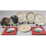 A Collection of Six Decorated Plates to include Nigel Hemming Sporting Companions and Wedgwood