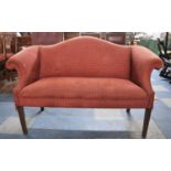 A Mid 20th Century Upholstered Window Seat, 128cms Wide