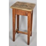 A Vintage Rectangular Topped Stool