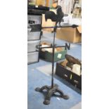 A Part Cast Iron Weather Vane on Quadrant Stand, 89cms High