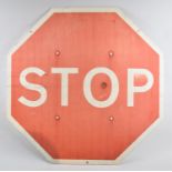 An Octagonal Road Sign, Stop, 75cms Wide