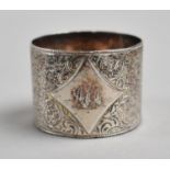A Silver Napkin Ring, Monogrammed.