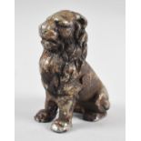 An Early 20th Century Cast Iron Novelty Money Box in the Form of a Seated Lion, 12.5cms High