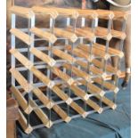 A 30 Bottle Wine Rack, 52cms Wide