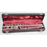 A Cased Silver Plated Flute, The Embassy, by Benson of London