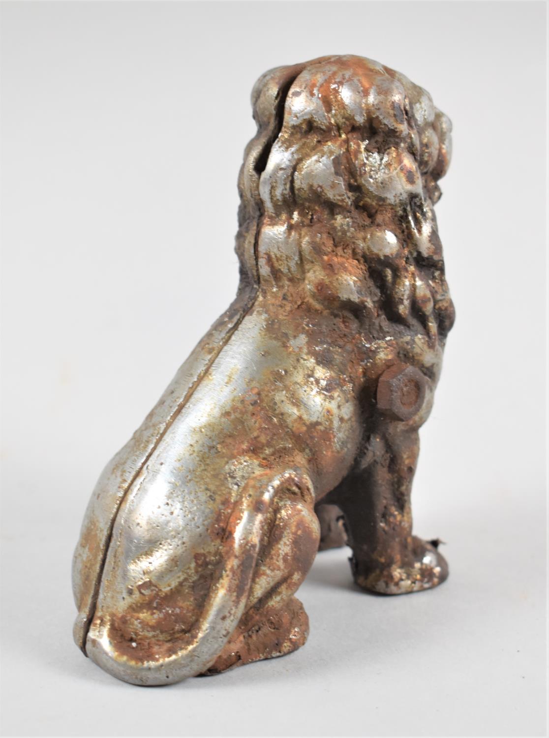 An Early 20th Century Cast Iron Novelty Money Box in the Form of a Seated Lion, 12.5cms High - Image 2 of 2