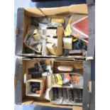 Two Boxes of Tools, Springs, Rawl Plugs Etc