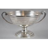 A Large Silver Plated Two Handled Trophy Engraved for the Darwin Conservative Association, the Tom