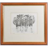 A Framed Limited Edition Print Depicting Friesian Dairy Cows, 28x22cm
