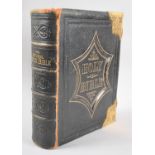 A Bound Family Bible with Brass Clasp, The National Comprehensive Family Bible Published by