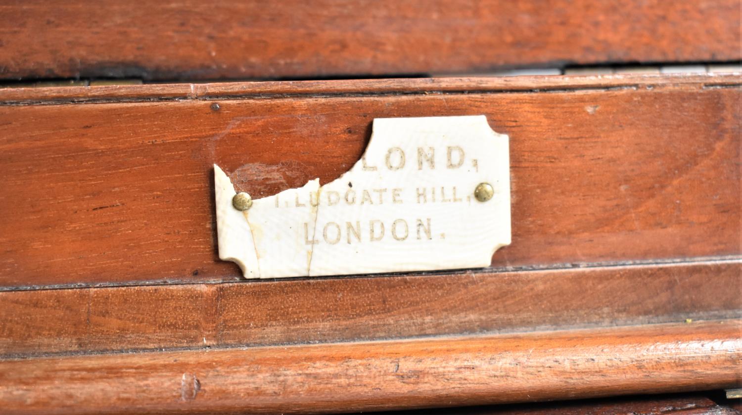 A Late Victorian Mahogany Table Top Stereoscopic Slide and Postcard Viewer by Dollond, Ludgate Hill, - Image 5 of 5