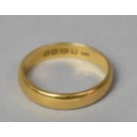 A 22ct Gold Wedding Band, Size N, 3.7g