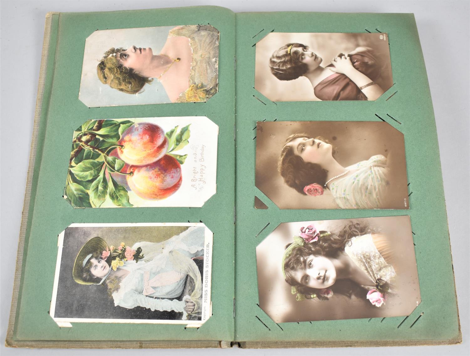Two Late Victorian/Edwardian Postcard Albums Containing Mixed Postcards, Greeting Cards, Musical - Image 5 of 10