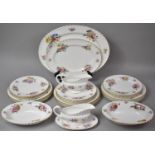 A Collection of Royal Worcester Roanoke Pattern Dinnerware's to comprise Large Platter, Smaller