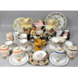 A Collection of Ceramics to Include Aynsley, Figural Ornaments, Toby Jug, Wade Sprit Decanters