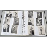 A Loose Leaf Binder Containing a Collection of Vintage Glamor Cigarette Cards for Ardath Carreras