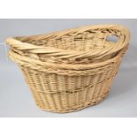 Two Wicker Clothes Baskets