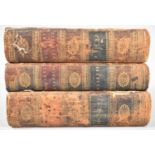 A Collection of Three Leather Bound 18th Century Books, Models of Letters, The Poetical Epitome