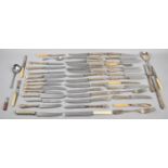 A Collection of Various Silver Plated Flatware to comprise Sheldon Cutlery Knives Etc