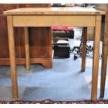 A Vintage Formica Topped Scullery Table, 76cmx76cm