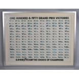 A Framed Goodyear Grand Prix Poster, 89x66cm