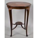 An Edwardian Mahogany Circular Topped Occasional Table, 55cm Diameter