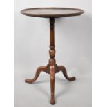 A 19th Century Mahogany Tripod Table with Circular Top, 55cm Diameter