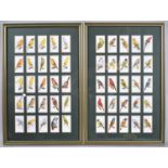 Two Framed Sets of Players Cigarette Cards, Birds