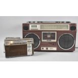 A Vintage Roberts RSR100 Stereo Radio Recorder and a Bush Sandpiper Radio